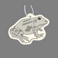 Paper Air Freshener Tag W/ Tab - Frog (Side View)
